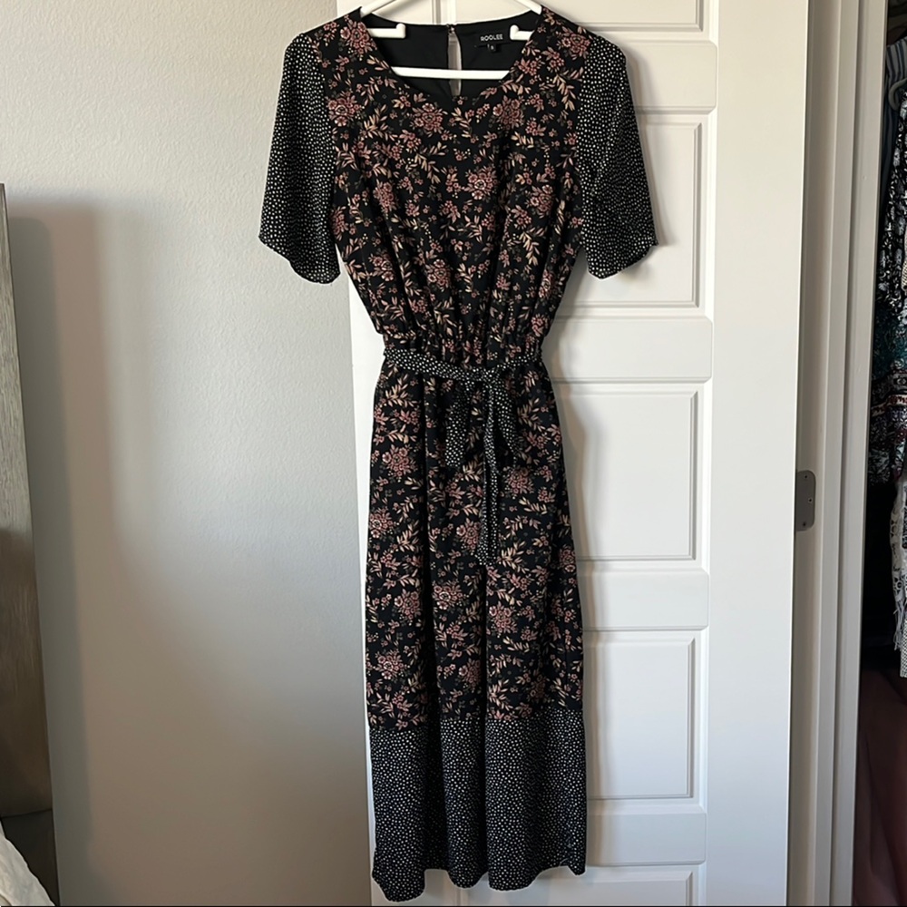 Roolee Black and Pink Raglan Sundress